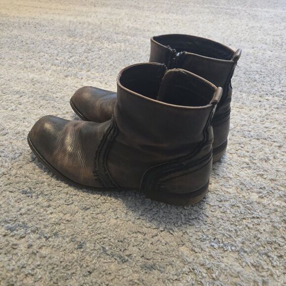 Bed Stu Boots Mens Size 12 Brown Leather Ankle Side Zip  Distressed main image 4